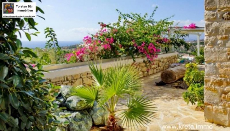 Pitsidia Süd Kreta, Pitsidia Luxusvilla mit Blick auf das libysche Meer Wfl.350qm Haus kaufen